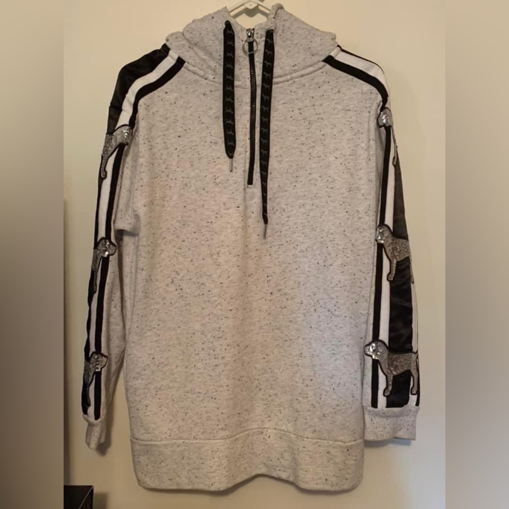 Victoria’s Secret Pink Dog Bling HTF Sherpa Hoodie
